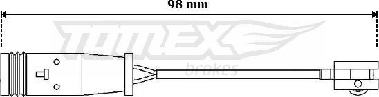 TOMEX brakes TX 30-64 - Kulumisenilmaisin, jarrupala inparts.fi