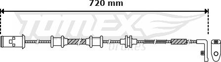 TOMEX brakes TX 30-39 - Kulumisenilmaisin, jarrupala inparts.fi