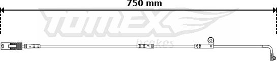 TOMEX brakes TX 30-74 - Kulumisenilmaisin, jarrupala inparts.fi