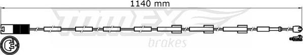 TOMEX brakes TX 31-38 - Kulumisenilmaisin, jarrupala inparts.fi