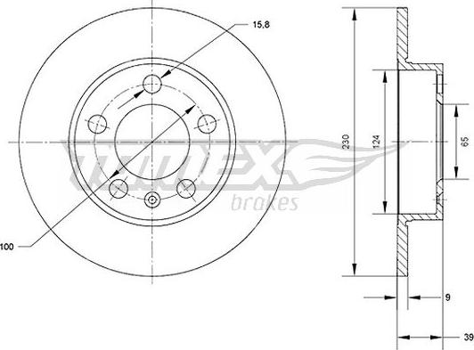 TOMEX brakes TX 70-01 - Jarrulevy inparts.fi