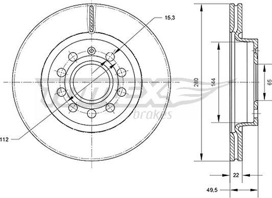 TOMEX brakes TX 70-30 - Jarrulevy inparts.fi