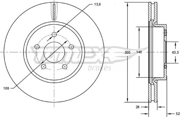 TOMEX brakes TX 72-80 - Jarrulevy inparts.fi