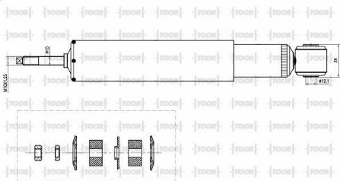 TOOR SG54010 - Iskunvaimennin inparts.fi