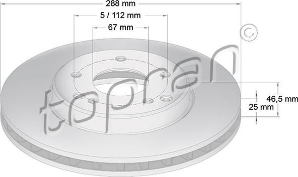 Topran 400 854 - Jarrulevy inparts.fi