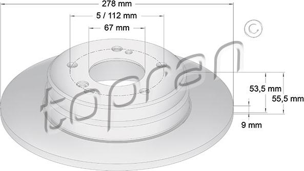 Topran 400 864 - Jarrulevy inparts.fi