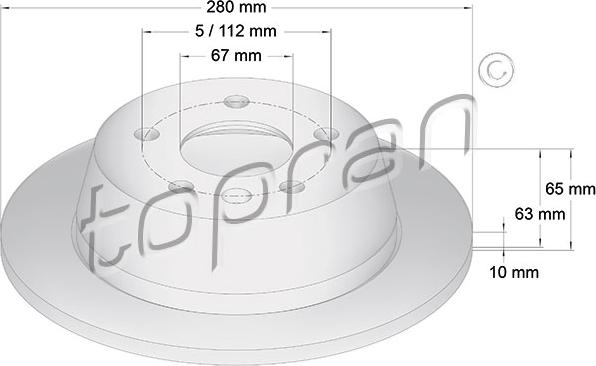 Topran 400 865 - Jarrulevy inparts.fi