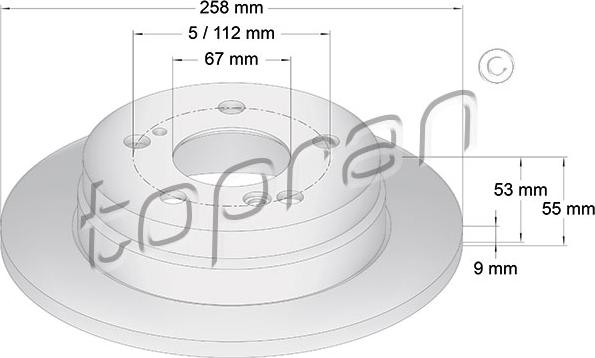 Topran 400 860 - Jarrulevy inparts.fi