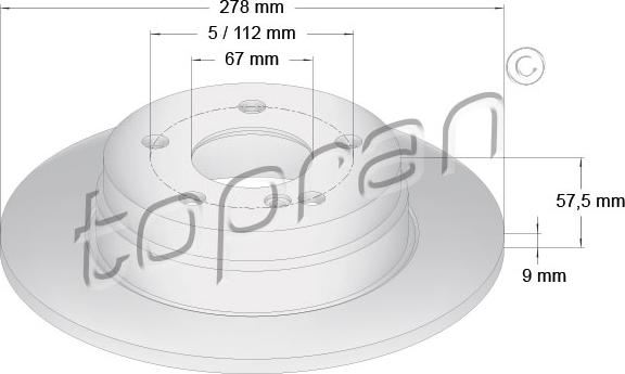 Topran 401 905 - Jarrulevy inparts.fi