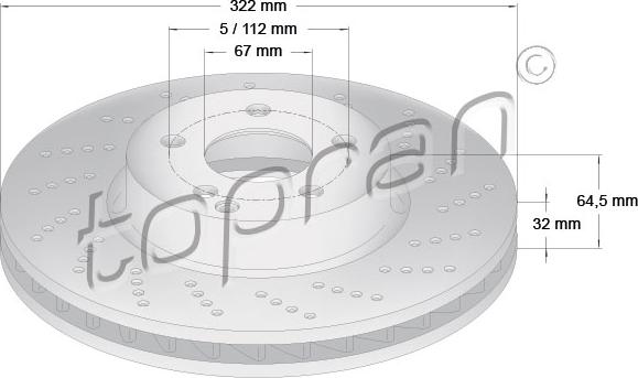 Topran 408 830 - Jarrulevy inparts.fi