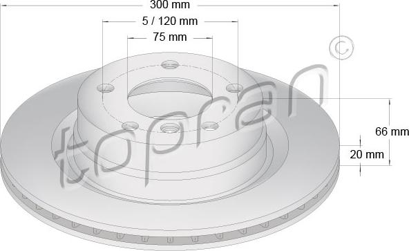 Topran 500 949 - Jarrulevy inparts.fi