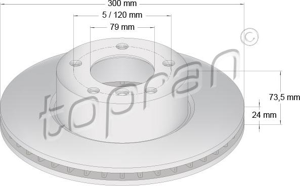 Topran 500 947 - Jarrulevy inparts.fi