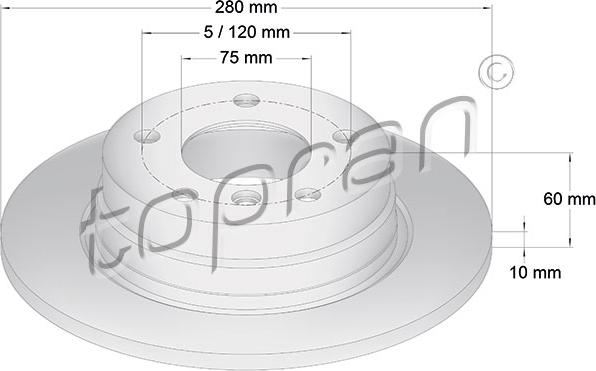 Topran 500 564 - Jarrulevy inparts.fi