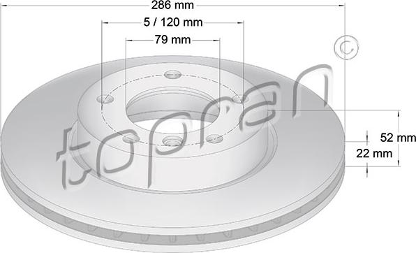 Topran 500 563 - Jarrulevy inparts.fi