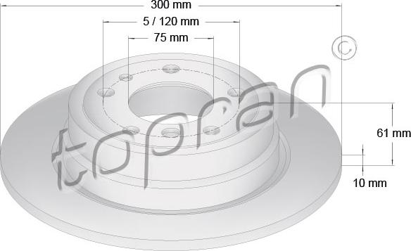 Topran 500 562 - Jarrulevy inparts.fi