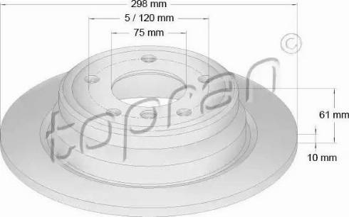 Topran 500 574 - Jarrulevy inparts.fi