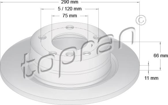 Topran 501 903 - Jarrulevy inparts.fi