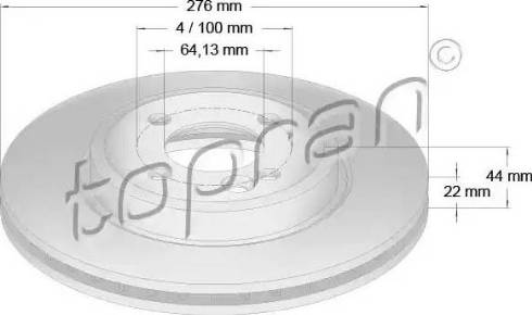 Topran 501 014 - Jarrulevy inparts.fi