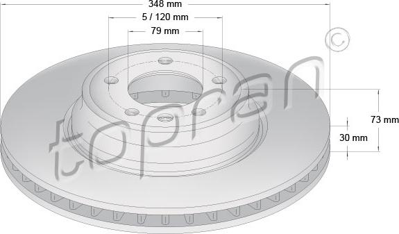 Topran 501 711 - Jarrulevy inparts.fi