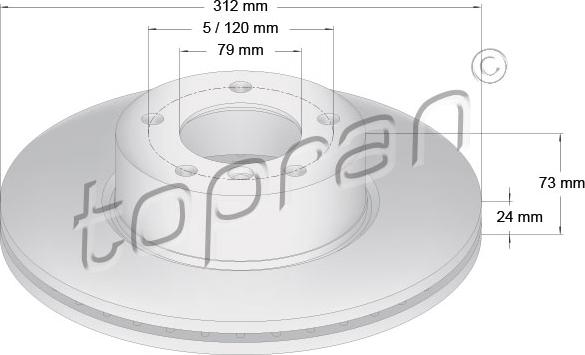 Topran 501 712 - Jarrulevy inparts.fi