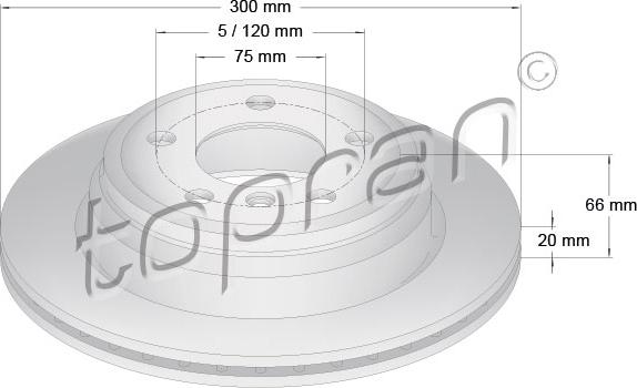 Topran 503 014 - Jarrulevy inparts.fi