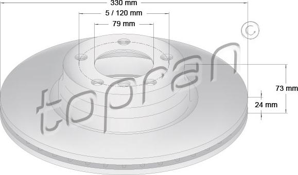 Topran 503 015 - Jarrulevy inparts.fi