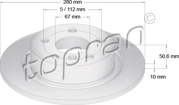 Topran 503 073 - Jarrulevy inparts.fi