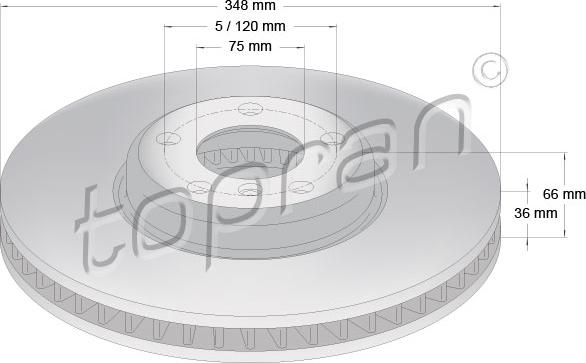 Topran 502 239 - Jarrulevy inparts.fi