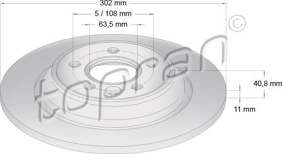 Topran 600 647 - Jarrulevy inparts.fi