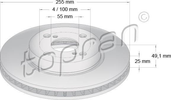 Topran 600 605 - Jarrulevy inparts.fi