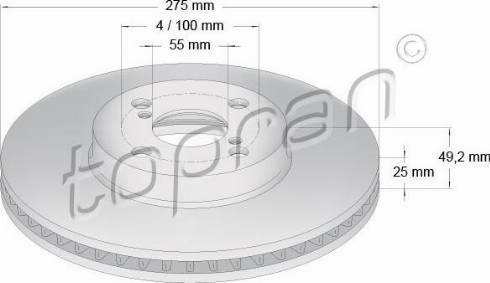 Topran 600 607 - Jarrulevy inparts.fi