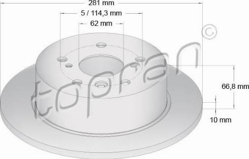 Topran 600 616 - Jarrulevy inparts.fi