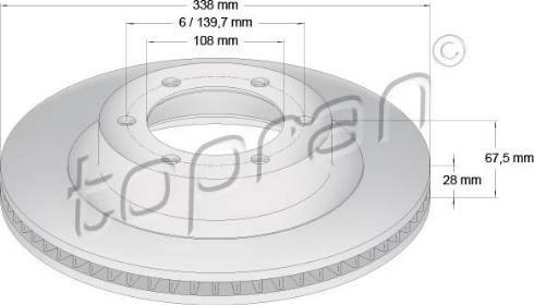 Topran 600 618 - Jarrulevy inparts.fi