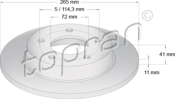 Topran 600 770 - Jarrulevy inparts.fi