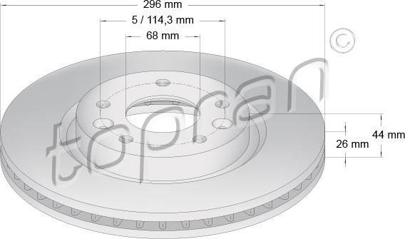 Topran 631 159 - Jarrulevy inparts.fi