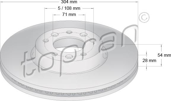 Topran 631 155 - Jarrulevy inparts.fi