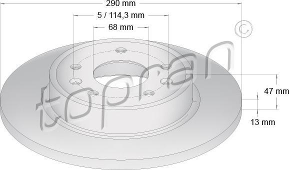 Topran 631 160 - Jarrulevy inparts.fi