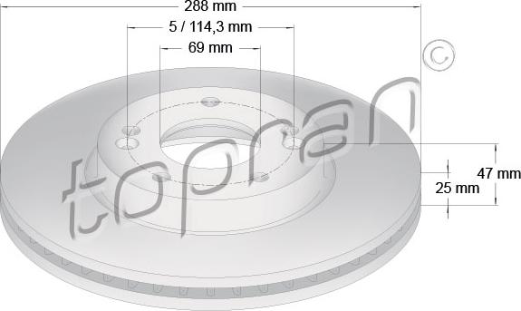 Topran 631 173 - Jarrulevy inparts.fi