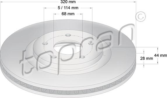 Topran 631 177 - Jarrulevy inparts.fi