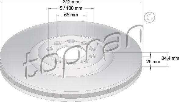 Topran 109 524 - Jarrulevy inparts.fi