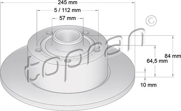 Topran 104 436 - Jarrulevy inparts.fi