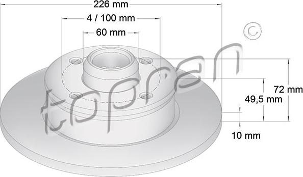 Topran 103 526 - Jarrulevy inparts.fi