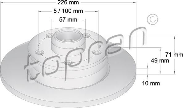 Topran 103 527 - Jarrulevy inparts.fi