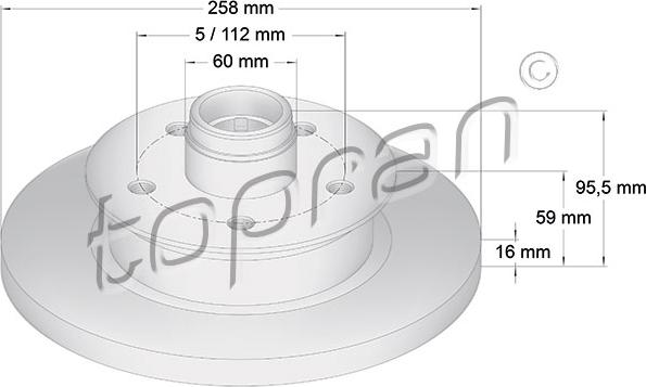 Topran 103 264 - Jarrulevy inparts.fi