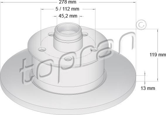 Topran 103 263 - Jarrulevy inparts.fi