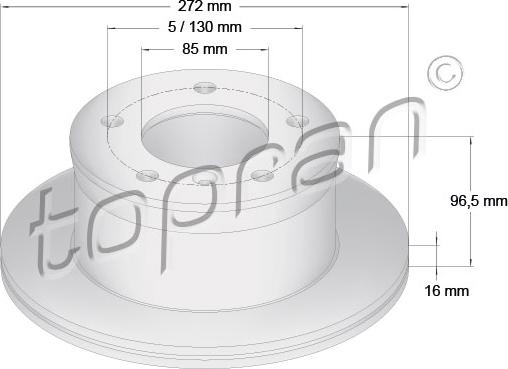 Topran 107 689 - Jarrulevy inparts.fi