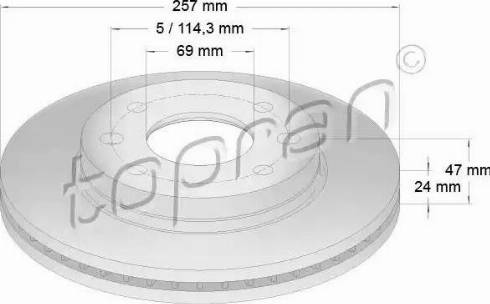 Topran 820 426 - Jarrulevy inparts.fi