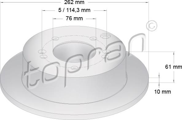 Topran 820 381 - Jarrulevy inparts.fi