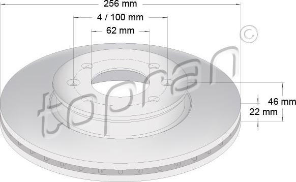 Topran 820 260 - Jarrulevy inparts.fi