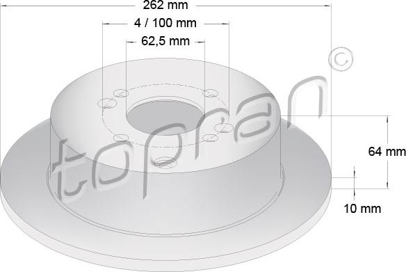 Topran 820 281 - Jarrulevy inparts.fi